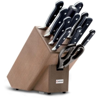 Wüsthof Messerblock Buche dunkel 12 tlg