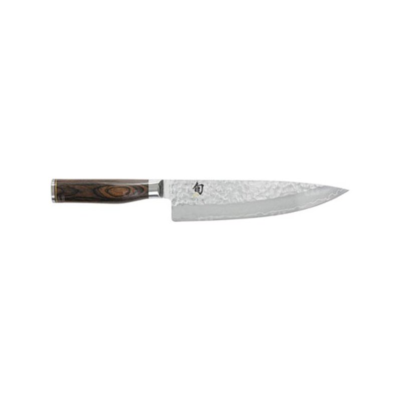 Kai Shun Premier Tim Mälzer - Coltello Da Cucina Anniversario 23,5 Cm - Lama In Acciaio Damasco VG-10 Con Manico In Noce - 4