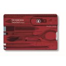 Victorinox Swiss Card Classic, rot transparent