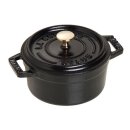 Staub Mini Cocotte schwarz 10 cm rund 0,25 l