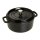 Staub Cocotte schwarz 24 cm rund 3,8 l