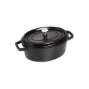 Staub Cocotte schwarz 27 cm oval 3,2 l