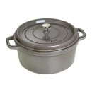 Staub Cocotte grafitgrau 28 cm rund 6,7 l