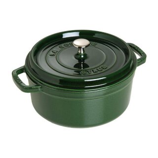 Staub Cocotte basilikumgrün 24 cm rund 3,8 l