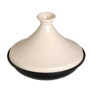 Staub Tajine 20 cm Schwarz - Creme