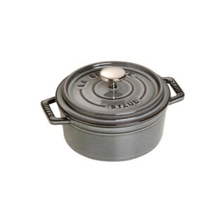 Staub Cocotte grafitgrau 12 cm rund 0,4 l