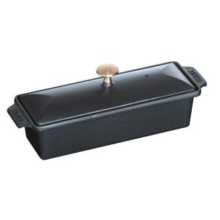 Staub Terrinenform, rechteckig, klein 30x11 cm 1,45 l Schwarz