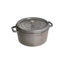 Staub Cocotte grafitgrau 30 cm rund 8,35 l