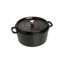 Staub Cocotte schwarz 30 cm rund 8,35 l