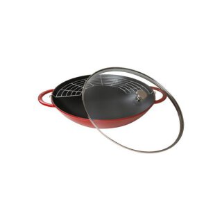 Staub Wok 37 cm 5,7 l Kirschrot