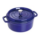 Staub Cocotte dunkelblau 24 cm rund 3,8 l