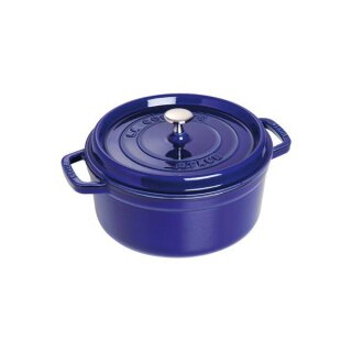 Staub Cocotte dunkelblau 26 cm rund 5,2 l