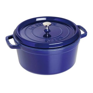 Staub Cocotte dunkelblau 28 cm rund 6,7 l