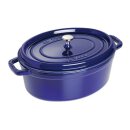 Staub Cocotte dunkelblau 33 cm oval 6,7 l