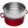 Staub Cocotte mit Dämpfeinsatz kirschrot 26 cm rund 5,2 l