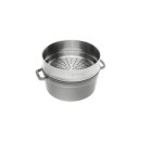 Staub Cocotte mit Dämpfeinsatz grafitgrau 26 cm rund...