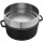 Staub Cocotte mit Dämpfeinsatz schwarz 26 cm rund 5,2 l