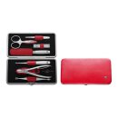 Zwilling Twinox Druckknopfetui 7-tlg Rindleder Rot