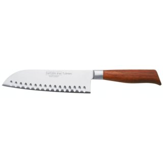 Santoku Kochmesser Kullenschliff 18 cm Natura Line von Burgvogel