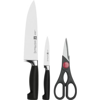 Zwilling ****®VIER STERNE Messerset 3 tlg. inkl. Schere