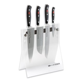 Premier Plus Acryl-Messerblock 4 Knives 4-teilig weiss von F. Dick