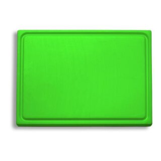F. DICK Schneidbrett mit Saftrille, grün, 53 x 32,5 x 1,8 cm