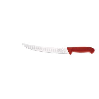 Giesser Zuschneidemesser 25 cm Kullenschliff rot