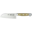 Santoku mit Kullenschliff 14 cm Klinge Serie Alpha Olive...