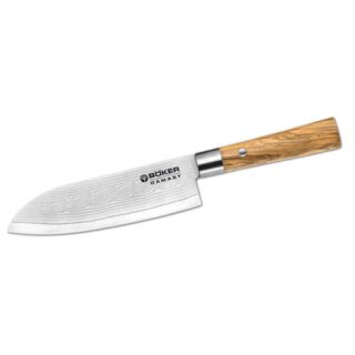 Böker Damast Olive Santoku