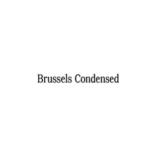 Schriftart Brussels Condensed