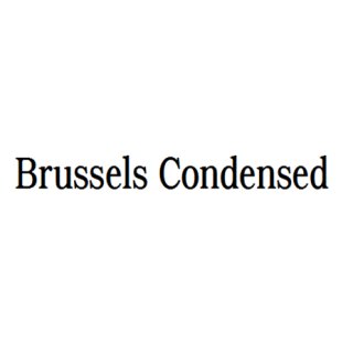 Schriftart Brussels Condensed