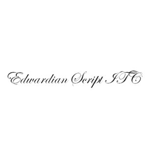 Schriftart Edwardian Script ITC